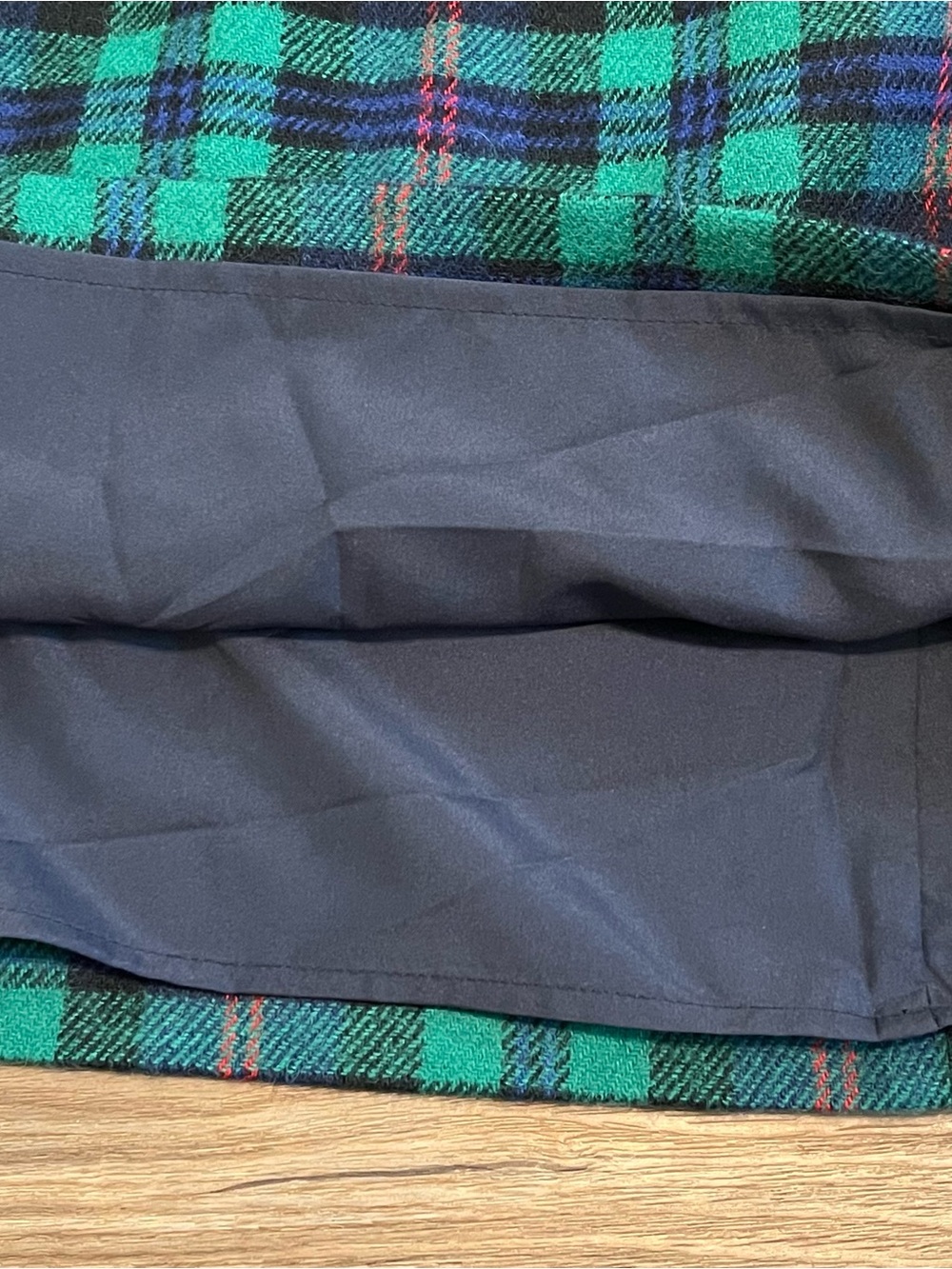 NWT Talbots Plaid Wool Blend Pencil Skirt Women’s Size 6 Green Blue Red - Picture 9 of 9